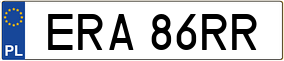 Trailer License Plate